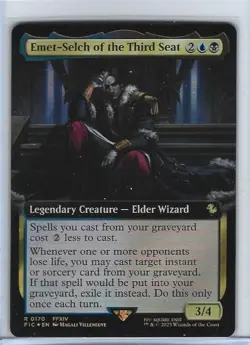 MTG Final Fantasy Emet-Selch of The Third Seat Extended Art Foil R 0170 NM-Mt - Image 3