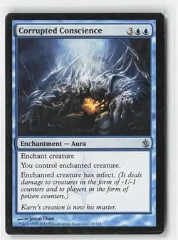 Corrupted Conscience 22 Uncommon Mirrodin Besieged Magic: The Gathering NM - Image 1