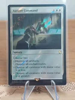 Austere Command [New, Near Mint] *Surge Foil* {Final Fantasy MTG} - Image 1