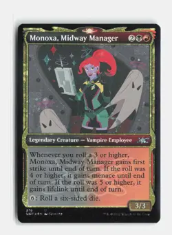 Monoxa, Midway Manager (Showcase) (Galaxy Foil) 516 Foil Unfinity MTG NM - Image 1