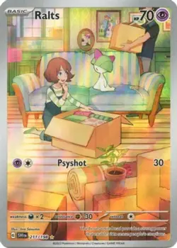 Ralts - 211/198 - Illustration Rare PL/MP, English Pokemon Scarlet & Violet Sing - Image 1