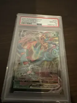 2021 Pokemon Sword & Shield Shining Fates #010 Full Art/Dhelmise VMAX PSA 10 TCG - Image 1