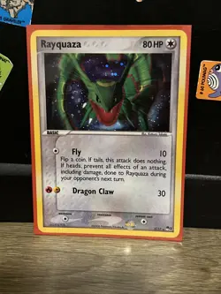 Pokemon Rayquaza Holo Rare 3/17, Pop Series 1, 2006 Promo - Image 1