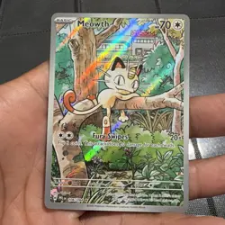 Pokemon TCG: Phantasmal Flames (106/094): Meowth Illustration Rare (NM) - Image 1