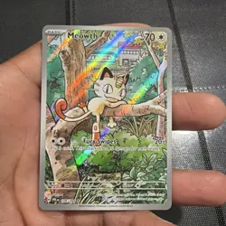 Pokemon TCG: Phantasmal Flames (106/094): Meowth Illustration Rare (NM) - Image 4