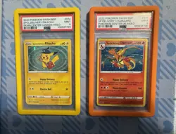 2020 Pokemon Center Special Delivery Pikachu and Charizard PSA 9 Sequential Set - Image 1