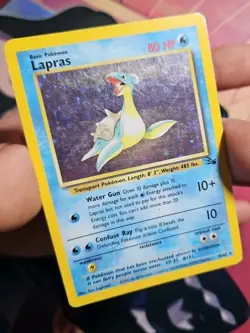 Pokemon TCG Lapras Fossil Holo Unlimited Rare 10/62 MP/HP Condition - Image 3