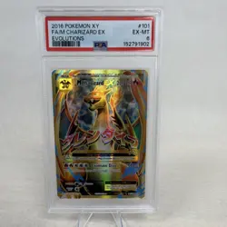 Pokemon M Charizard EX Full Art 101/108 Evolutions Ultra Rare Holo PSA 6 - Image 3