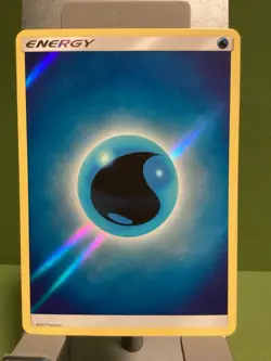 Pokemon TCG Water Energy (2017 Unnumbered) SM Base Set NM Reverse Holo English - Image 1