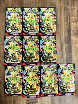 LOT of 10 VERY HEAVY! +22.7g Pokemon TCG Ascended Heroes Booster Packs SEALED - Image 1