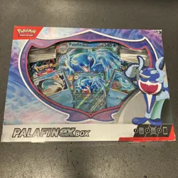 NEW FACTORY SEALED POKEMON TCG SCARLET & VIOLET PALAFIN EX BOX READ - Image 1