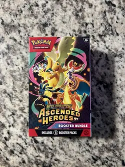 Pokemon TCG Mega Evolution Ascended Heroes Booster Bundle Box 6 Packs - Image 1