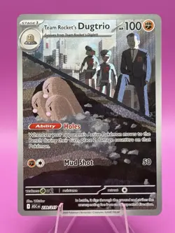 Team Rockets Dugtrio 239/217 - Pokemon TCG - Ascended Heros Illustration Rare - Image 1