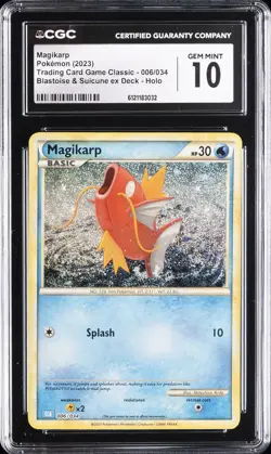 2023 POKEMON TCG CLASSIC #006/034 MAGIKARP CGC 10 GEM MINT - Image 1