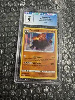 Coalossal Pokemon 2021 Battle Styles 80/163 Holo Cgc 9 - Image 1