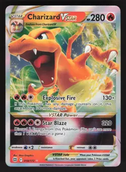 Charizard VSTAR 018/172 Pokemon TCG SWSH09: Brilliant Stars NM - Image 1