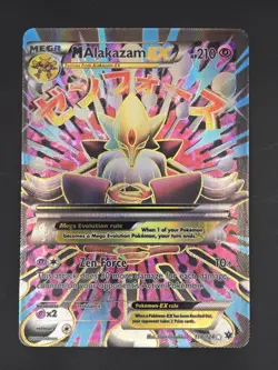 Alakazam EX 118/124 Full Art Ultra Rare Pokemon XY Fates Collide NM Error Miscut - Image 1