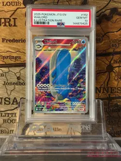 Wailord 162/159 Sv09: Journey Together Holo Full Art Pokemon PSA 10 - Image 1