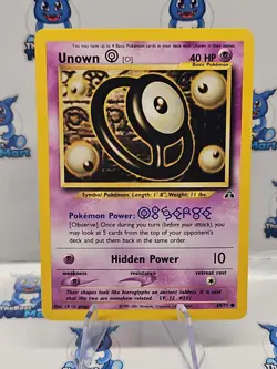 Pokemon Unown [O] - 69/75 Neo Discovery LP - Image 1