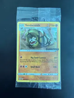Pokemon Sandaconda Stamped Gamestop Exclusive Battle Styles 082/163 Sealed Promo - Image 1