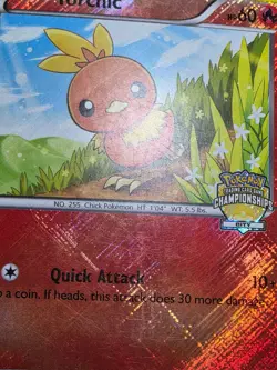 HP Torchic 12/111 City Championships Crosshatch Holo Promo Pokemon TCG - Image 4