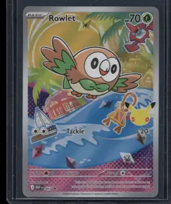 Pokemon TCG Rowlet 043 First Partners Black Star Promo Mega Evolution - Image 1
