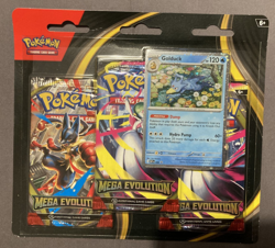 Pokemon TCG Mega Evolution Triple Blister Golduck - New & Sealed - Image 1