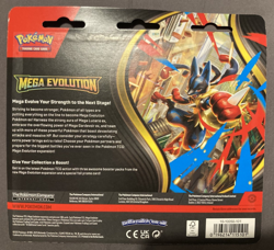 Pokemon TCG Mega Evolution Triple Blister Golduck - New & Sealed - Image 2
