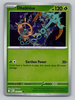 Reverse Holo Dhelmise 018/132 Common Mega Evolution Pokemon - Image 1