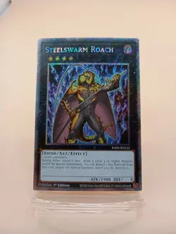 YuGiOh! Steelswarm Roach RA04-EN151 (PSR) Platinum Secret Rare NM - Image 1