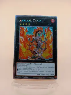Yugioh Lavalval Chain RA04-EN162 Platinum Secret Rare 1st Ed NM - Image 1