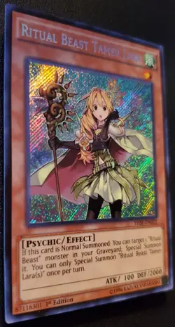 Yu-Gi-Oh! Ritual Beast Tamer Lara THSF-EN022 The Secret Forces 1st Edition NM - Image 2