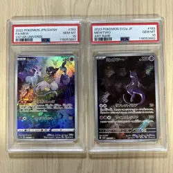 PSA 10 Mew Mewtwo AR Sequential Serial Number Pokemon Card Set - Image 1