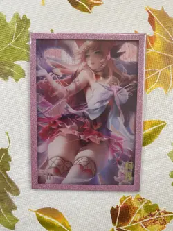 AHRI League Of Legends Premium Waifu Acrylic Glitter Framed Card Spicy - Image 1