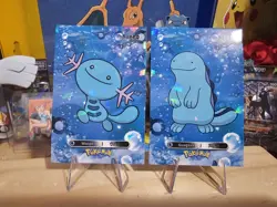 Pokemon Card Database 2 - Wooper Quagsire Evolution Set Gen 2 - 2 Card Lot - Image 1