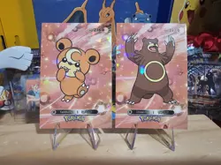 Pokemon Card Database 2 - Teddiursa Ursaring Evolution Set Gen 2 - 2 Card Lot - Image 1