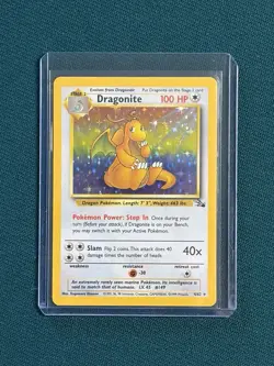 Pokemon Fossil Dragonite 4/62 Holo LP+ - Image 1