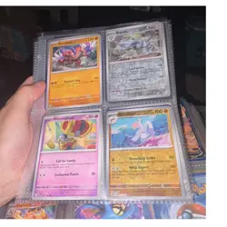 Pokemon TCG Scarlet & Violet Card Lot Koraidon Steelix Holo Binder Included - Image 1