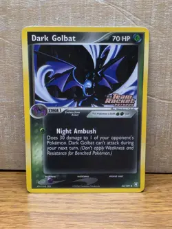 Dark Golbat 34/109 Team Rocket Returns Reverse Holo Stamped Pokemon Card TCG - Image 1