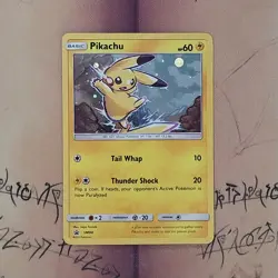 Pikachu SM98 Black Star Promo Cosmos Holo NM Pokemon Card English - Image 1