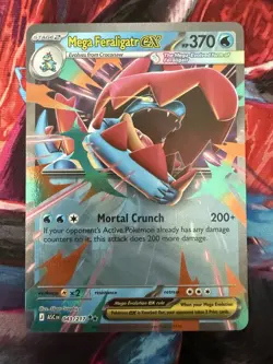Pokemon Mega Feraligatr ex 043/217 Me: Ascended Heroes Holo NM - Image 1