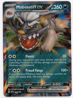 Mabosstiff ex Promo 086 Holo Pokemon Card - Image 1