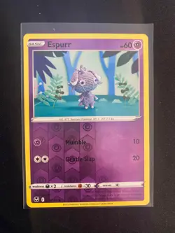 Pokemon TCG - Silver Tempest - 081/195 - Espurr Reverse Holo - Image 1
