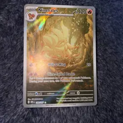 🔥 Pokemon Ninetales 199/197 SV03: Obsidian Flames Illustration Rare NM 🔥 - Image 1