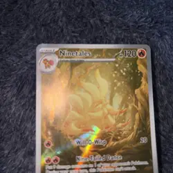 🔥 Pokemon Ninetales 199/197 SV03: Obsidian Flames Illustration Rare NM 🔥 - Image 3