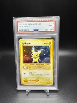 2000 Pokemon PSA 9 Pichu Holo Japanese Neo #172 - Holo Pocket Monster - Image 2