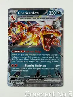 Charizard ex 054/091 Double Rare Paldean Fates Pokemon Near Mint - Image 1