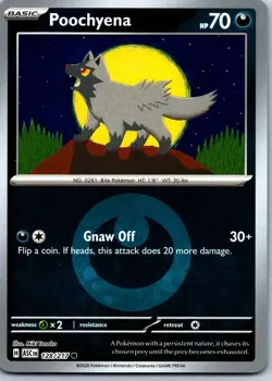 Poochyena Energy Symbol Reverse Holo Pokemon Ascended Heroes 128/217 NM - Image 1