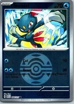 Sneasel Dusk Ball Reverse Holo Pokemon Ascended Heroes 044/217 NM - Image 1