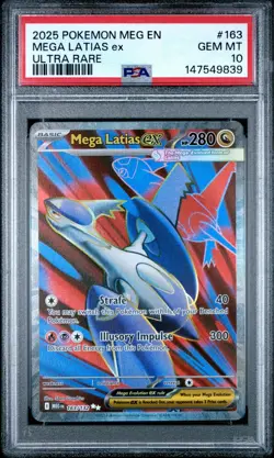 PSA 10 MEGA LATIAS EX 163/132 ULTRA RARE MEGA EVOLUTION POKEMON 😍 - Image 1
